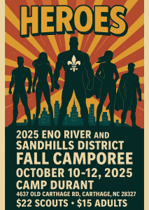 2025 Eno River & Sandhills District Joint Fall Camporee @ Camp Durant