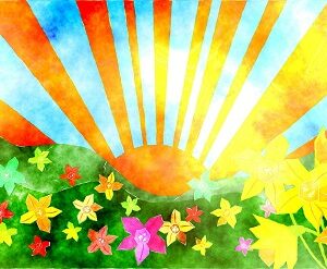 Spring sun